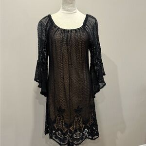 NWOT Union of Angels Black Lace Dress